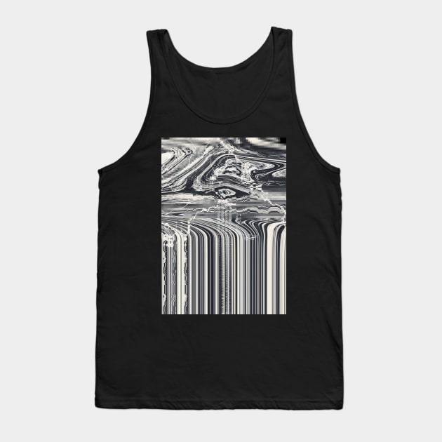 Eye Glitch Art Tank Top by Yeroma